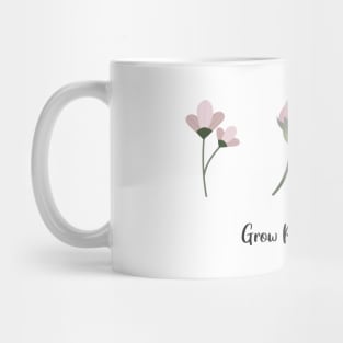 Grow Positive Thoughts flowers Mug